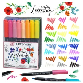 pisaki-pedzelkowe-brush-flamastry-do-kaligrafii-kuretake-fudebiyori-24-kol