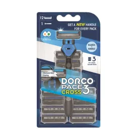 dorco-maszynka-do-golenia-pace3-cross-men-3-ostrza-12-wymiennych-wkladow