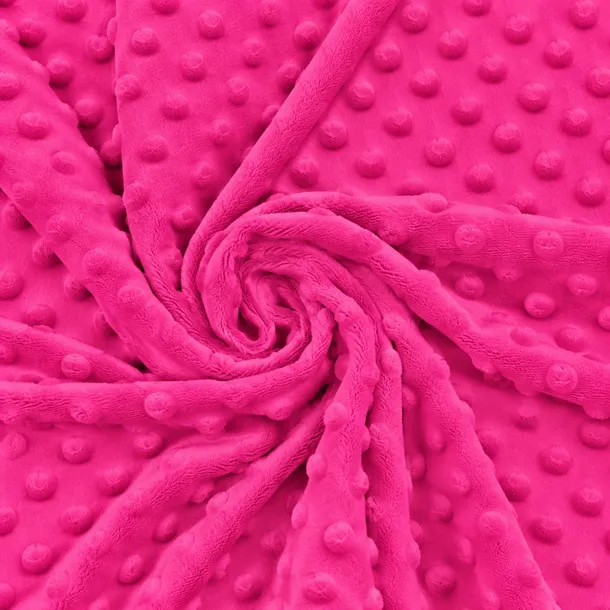 Polar Minky Kropki 380g  Fuchsia Purple