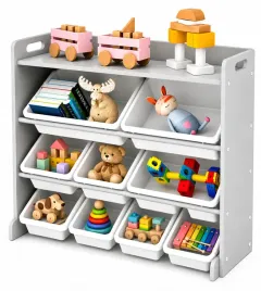 drewniany-bialy-siwy-szary-regal-pojemniki-polka-organizer-dla-dzieci-mebel