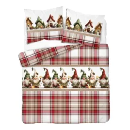 posciel-flanelowa-160x200-swiateczna-skrzaty-kratka-gruba-160g-komplet-3cz