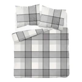 posciel-flanelowa-220x200-biala-szara-w-duza-krate-flanela