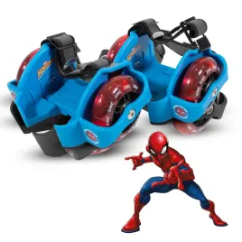 rolki-do-butow-dzieciece-zinc-spider-man-swiecace-niebieskie-marvel