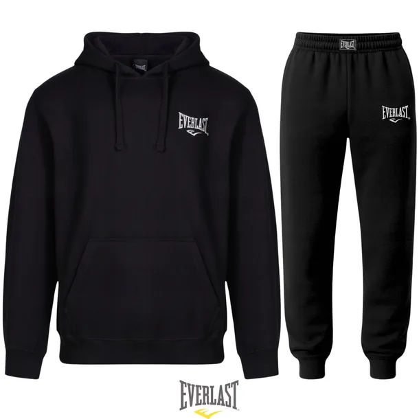 Everlast Komplet Dresowy Męski Czarny Bluza Spodnie roz.M
