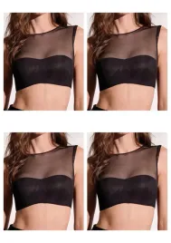lormar-4179-top-krotki-tiulowy-z-biustonoszem-bandeau-4-szt-czarny-l