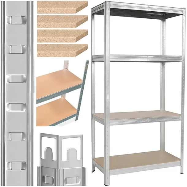 Regał Magazynowy Metalowy Garażowy do garażu Biura 150x70x30cm 600kg MOCNY