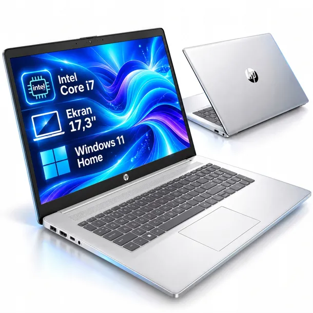 Laptop HP 17 Intel Core i7 1355U 16/512GB SSD 17.3" FHD W11 BLOK NUMERYCZNY