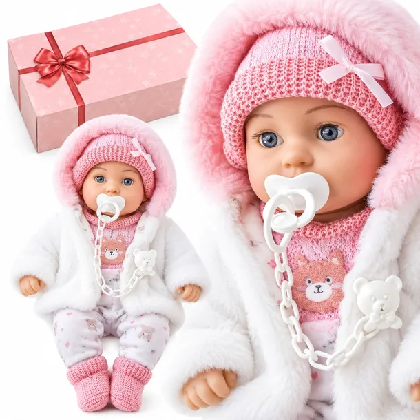 LALKA BOBAS DUŻA 41 CM INTERAKTYWNA MÓWI REALISTYCZNA NA PREZENT KINDERPLAY
