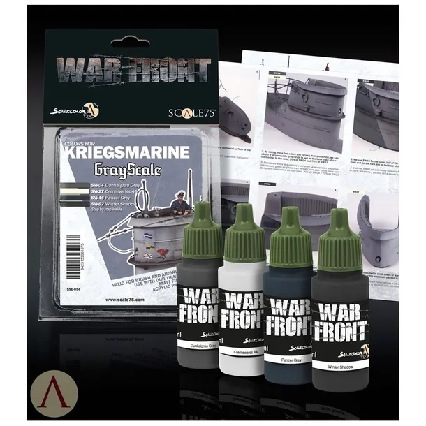 Scale 75: Grayscale Paint Set - zestaw 4 farb akrylowych