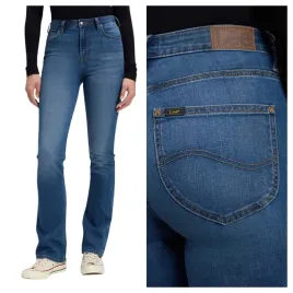 damskie-jeansy-lee-breese-boot-mid-worn-in-niebieskie-dzwony-w30-l31