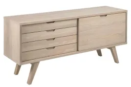 komoda-drewniana-a-line-dab-bielony-4-szuflady-i-2-polki