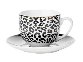 filizanka-ze-spodkiem-florina-africa-240ml-porcelanowa-biala-czarna