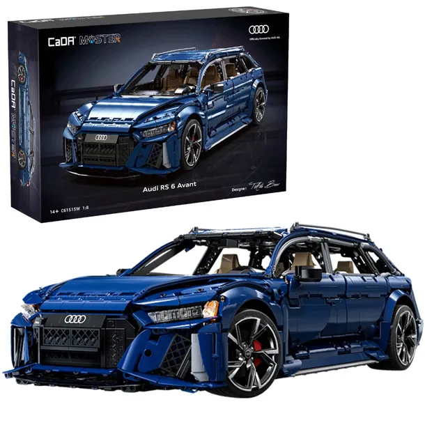 Cada Klocki AUDI RS6 AVANt W Skali 1:8 4664 Elementów Samochód Sportowy
