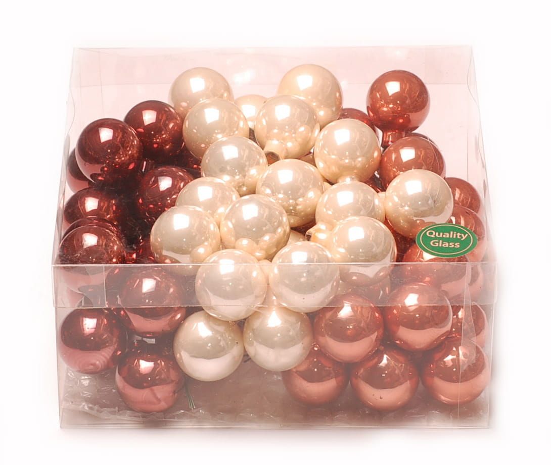Promocja Bombki szklane 30mm mix 72szt wyprzedaż przecena