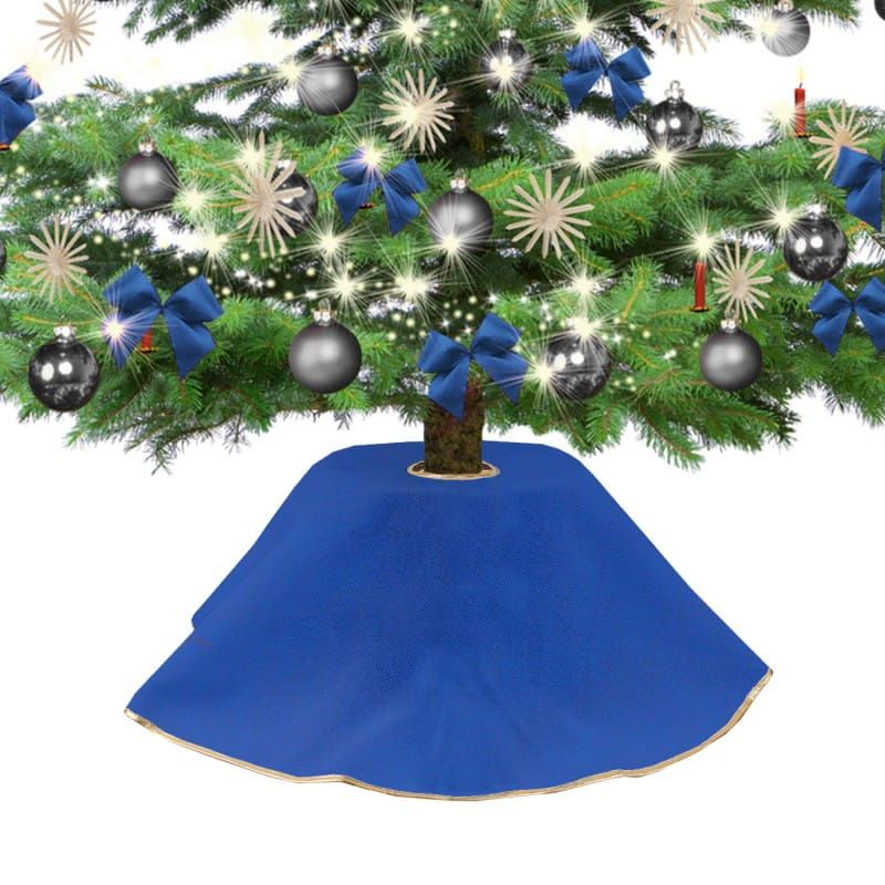 Promocja ﻿Sukienka z juty na choinkę 90cm niebieska wyprzedaż przecena