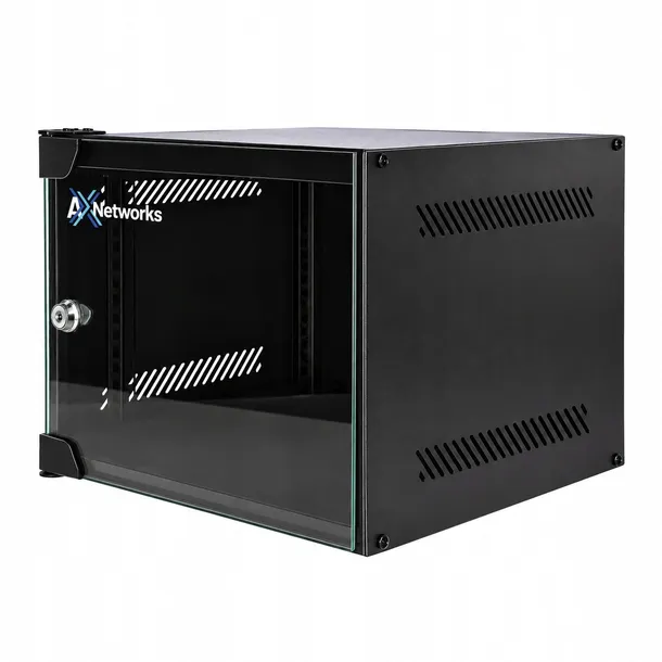 Szafa rack 10'' AX Networks Lite 4U 280x310 czarna wisząca biuro serwery IT