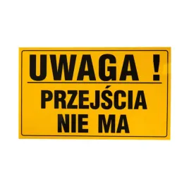 tablica-pcv-tabliczka-uwaga-przejscia-nie-ma-20x33-wytrzymala-1mm-znak-pcv