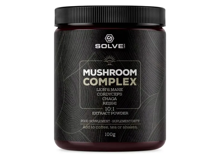 Solve Labs Mushroom Complex 100g PROSZE GRZYBY FUNKCJONALNE STRES PAMIĘĆ