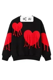 bluza-czarna-dziewczeca-z-czerwonymi-sercami-i-fredzlami-110-116