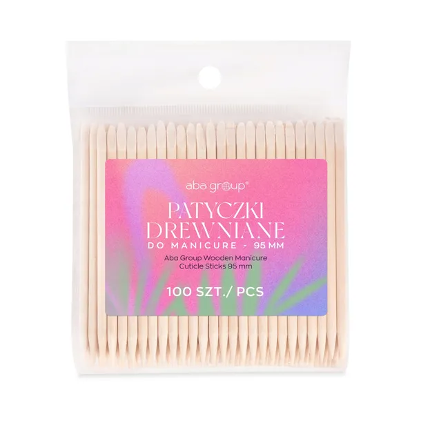 Patyczki Drewniane Kosmetyczne Do Manicure Pedicure Skórek 9,5 cm 100 sztuk