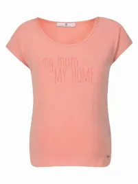 damski-t-shirt-bawelniany-ciazowy-lososiowy-bellybutton-maternity-m
