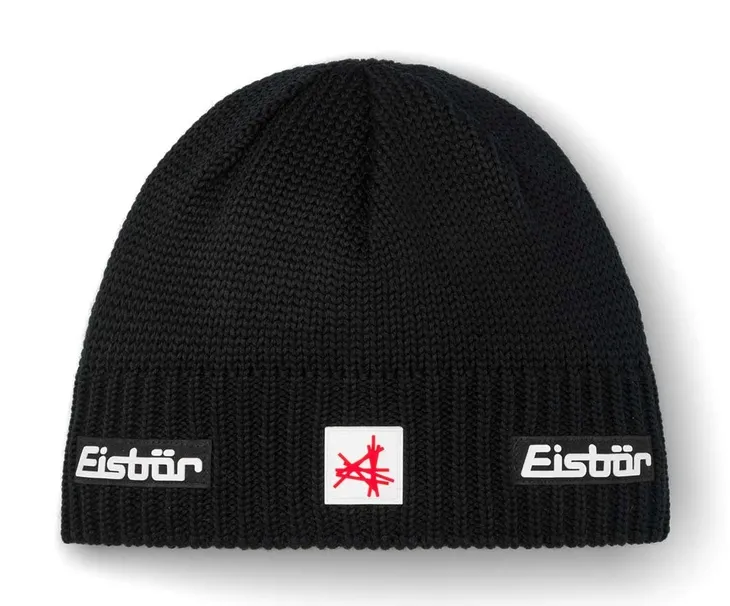 Eisbar Trop MÜ SA czapka zimowa merino męska damska czarna
