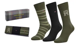 tommy-hilfiger-skarpety-skarpetki-3p-giftbox-prezent-zielone-czarne-r-43-46
