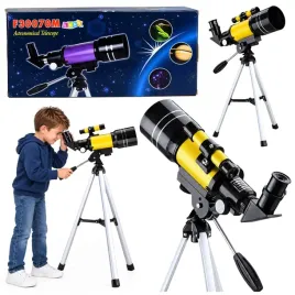 teleskop-astronomiczny-dla-dzieci-statyw-zolty-powiekszenie-150x-lean-toys
