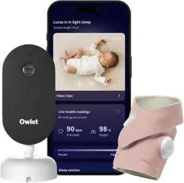 owlet-dream-duo-niania-elektroniczna-2k-hd-pulsoksymetr-zestaw-rozowy