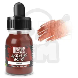 gsw-acrylic-ink-opaque-brown-30ml