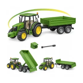 bruder-02108-traktor-john-deere-5115-m-z-przyczepa-skrecane-przednie-kola