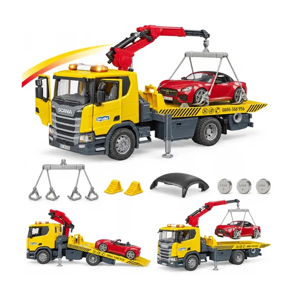 Bruder 03552 Laweta Scania Super 560R z modułem świetlno-dźwiękowym zabawka