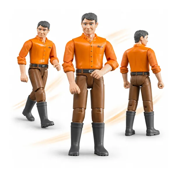 Bruder 60007 Figurka mężczyzny w brązowych dżinsach zabawka model od 4 lat