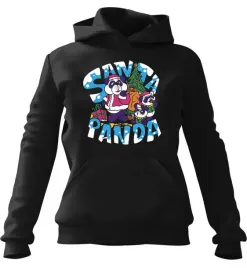 bluza-damska-z-kapturem-santa-panda-czarna-m