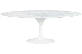 stol-tulip-ellipse-marble-carrara-200-bialy-marmur-metal