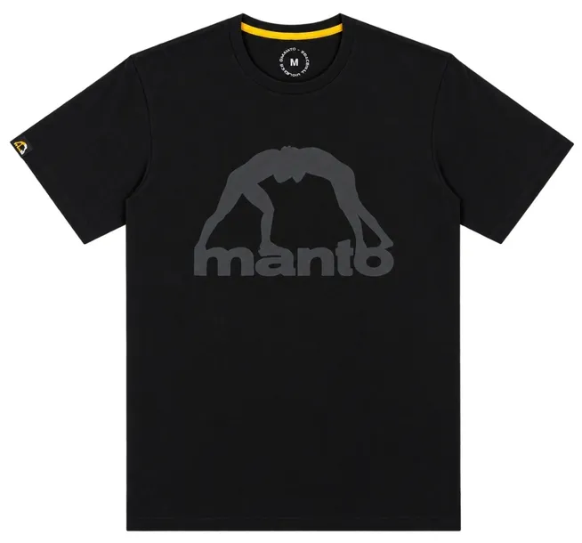 MANTO koszulka T-shirt LOGO czarny BLACKOUT - rozmiar M