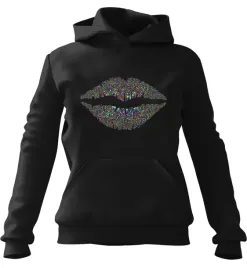 bluza-damska-z-kapturem-kolorowe-usta-czarna-m