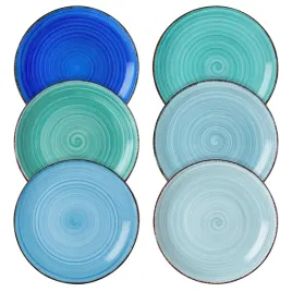 talerze-deserowe-6-szt-188-cm-ceramiczne-niebieskie-recznie-malowane