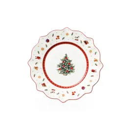 talerz-swiateczny-24-cm-porcelanowy-sniadaniowy-bialo-czerwony