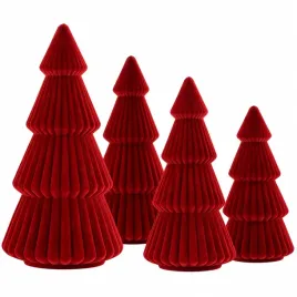 choinki-mini-swiateczne-4-szt-flokowane-czerwone-dekoracja-stolu