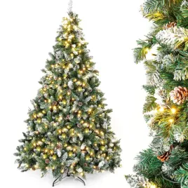 sztuczna-choinka-yorbay-led-biala-sniezna-150-cm