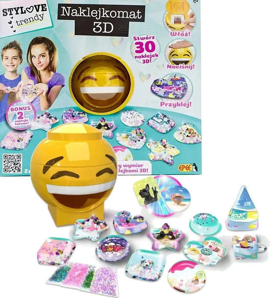 EPEE NAKLEJKOMAT 3D zestaw do tworzenia naklejek dla dzieci