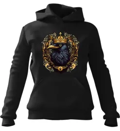 bluza-damska-z-kapturem-kruk-herb-czarna-s