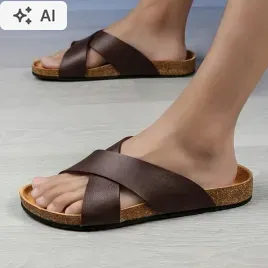 amazon-essentials-brazowe-klapki-z-krzyzowanymi-paskami-44-6pa