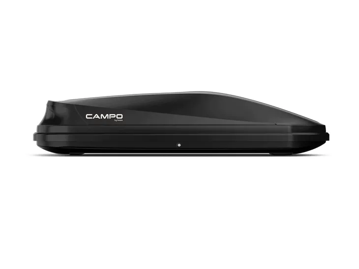 Box dachowy Boste Campo Adventour M 320L 75kg Dual Side Glossy Black