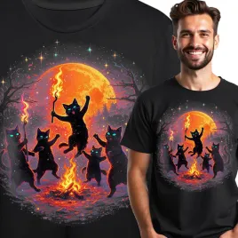 koszulka-meska-koty-szamani-halloween-tshirt-nadrukiem-duchy-dynia-straszna
