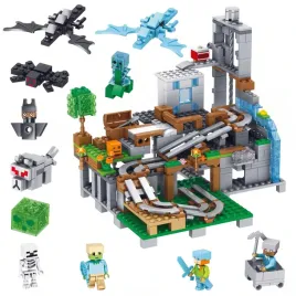 klocki-minecraft-gorska-jaskinia-kopalnia-led-prezent-swieta-mikolaj