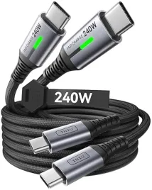 kabel-usb-c-iniu-2m-szybkie-ladowanie-zestaw-2szt-czarny