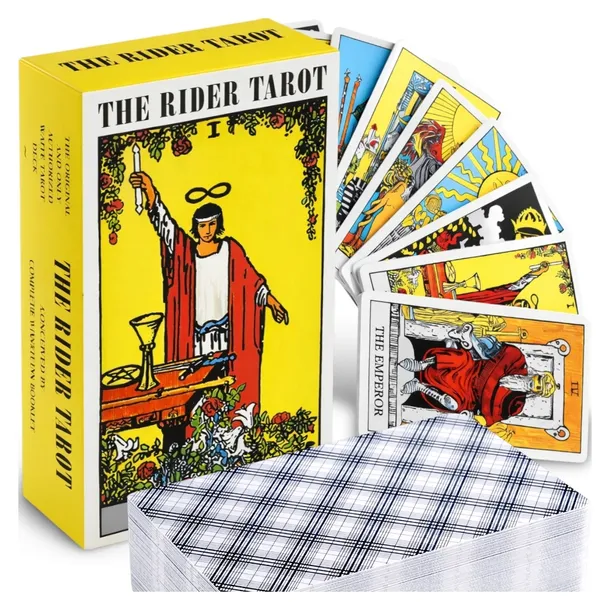 KARTY TAROTA RIDER 78 SZT KLASYCZNE TAROT WRÓŻBY ARKANA PRZEPOWIEDNIE MAGIA
