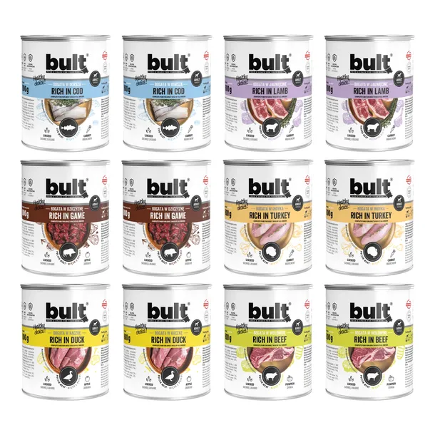 BULT mokra karma dla psa Mix Smaków puszka 12x800g Pełnoporcjowa